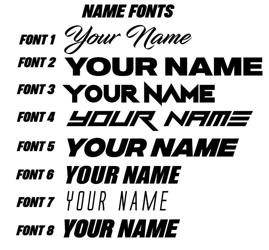 Customizable Yamaha Series 1 Dirt Bike Graphics Kit for Big Bikes and Little Bikes