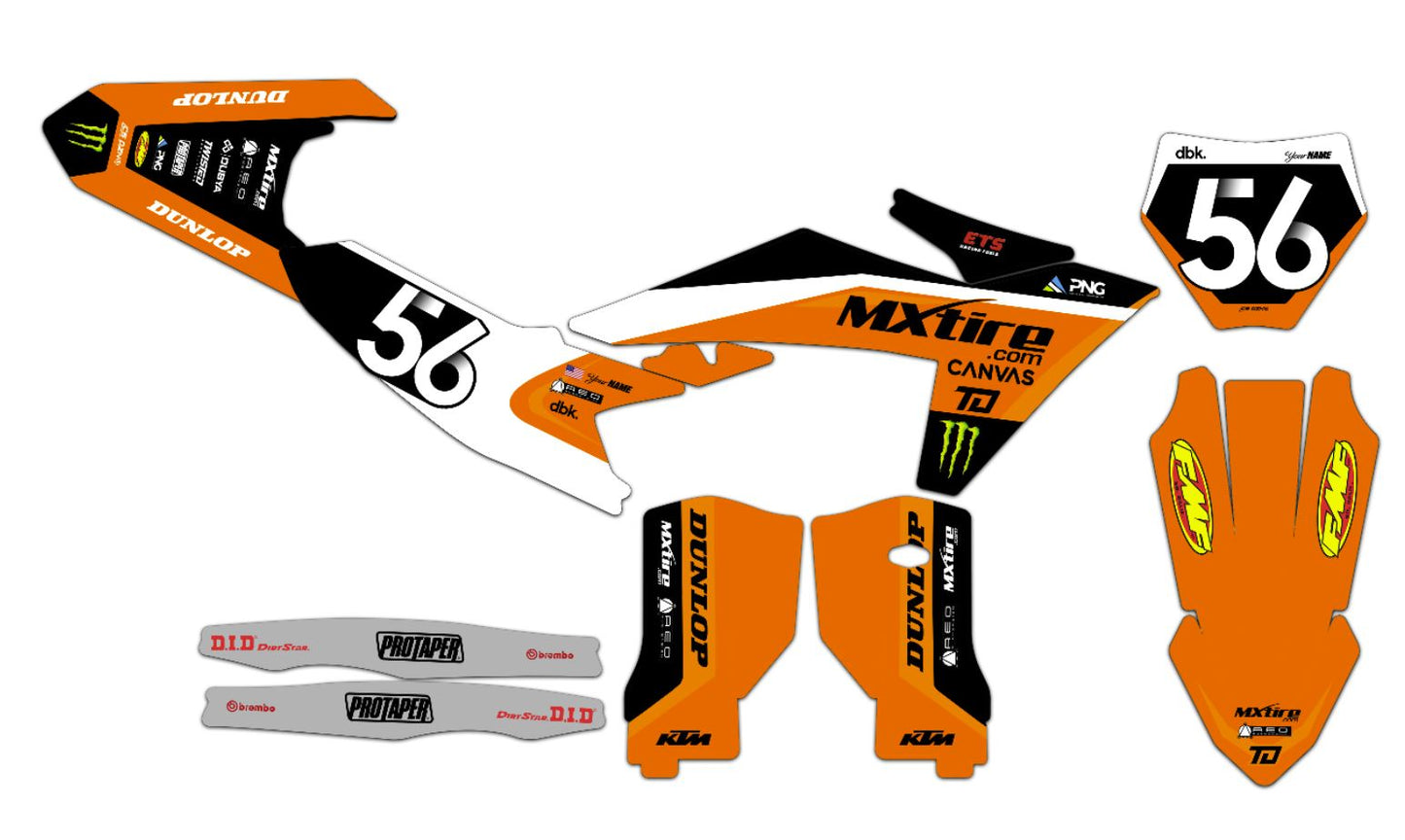 KTM series 1 dirt bike graphics kit, KTM series 1 graphics kit by csdzn, KTM series 1 graphics kit, series 1 graphics kit for KTM