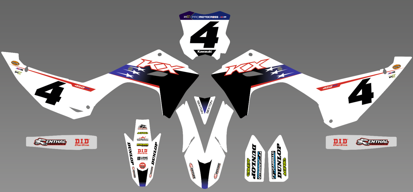 Kawasaki Graphics Kit Factory Series 2