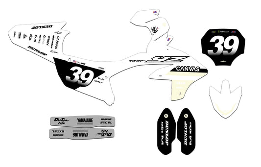 Customizable Yamaha Tonal Series Dirt Bike Graphics Kit for Big Bikes and Little Bikes